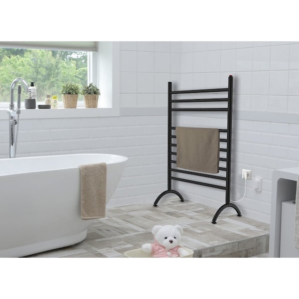 TWF3123MB Templeton Freestanding Plug-In Towel Warmer, Matte Black